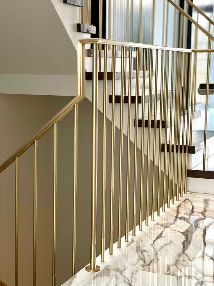 Brass-railings-design-for-home